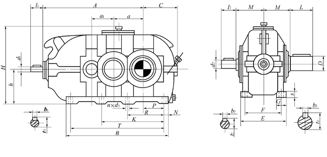 DBY、DBYK硬齒面減速機(jī)熱功率